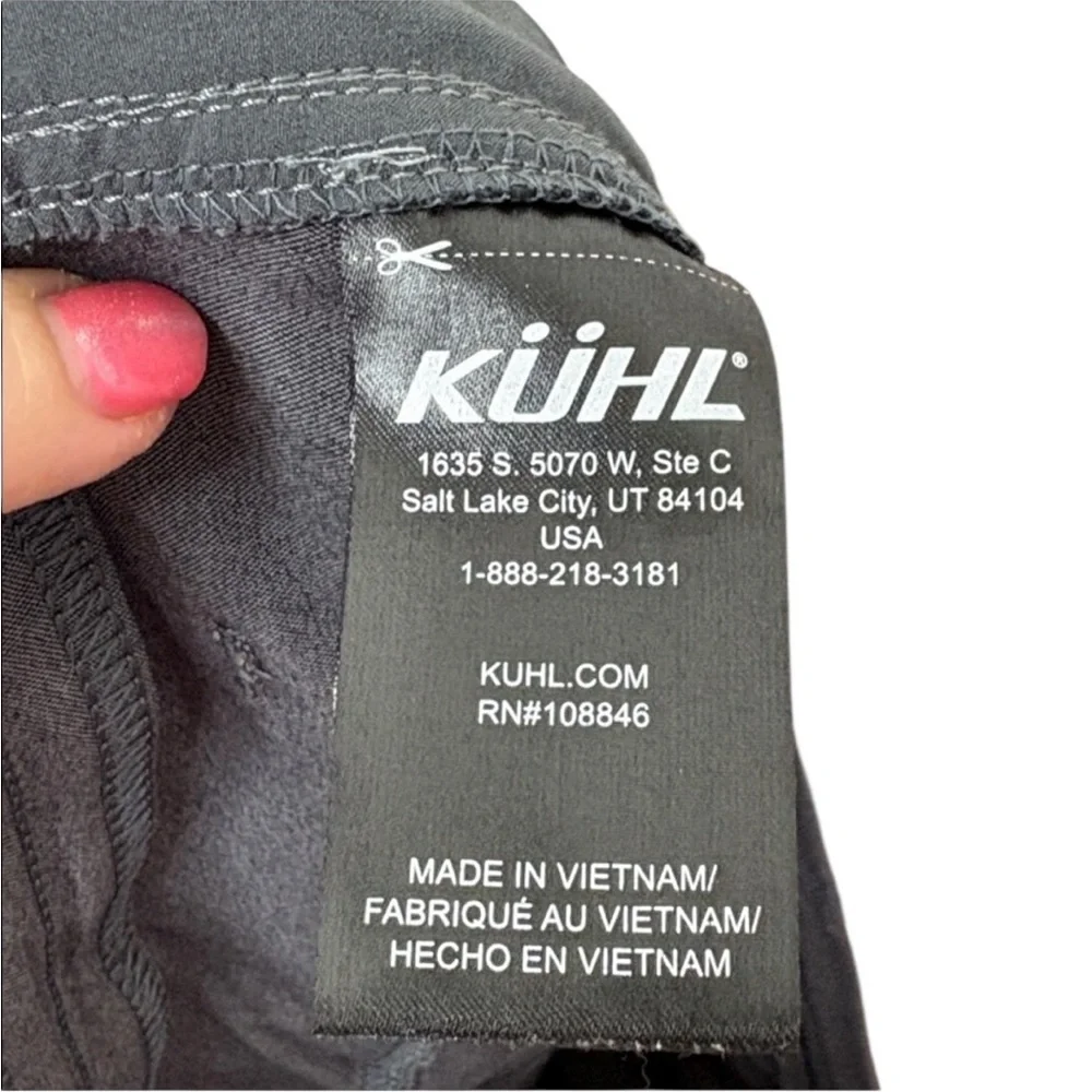 Kuhl Dark Grey Nylon Shorts Women Size 14